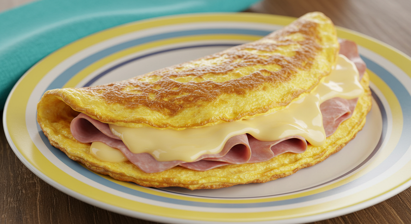 Omelete com Presunto e Mussarela