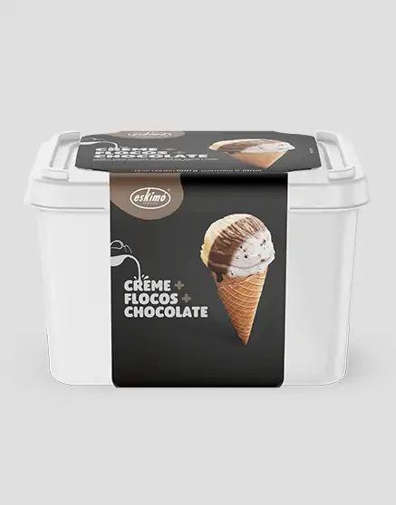 POTE 2L CREME, FLOCOS E CHOCOLATE