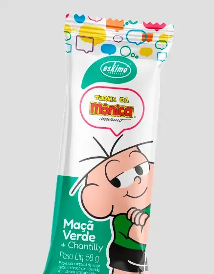 TURMA DA MÔNICA MAÇÃ VERDE