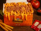 Porção De Batatas Com Cheddar E Bacon (Grande)
