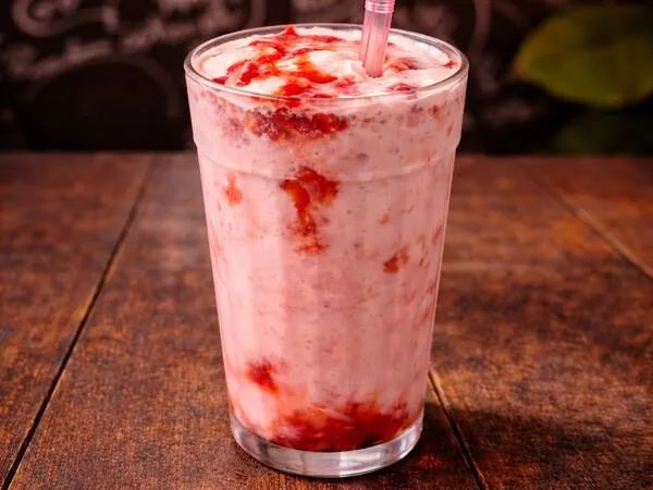Milkshake de Nesquik de Morango
