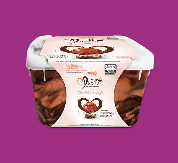 2 Litros Duetto Chocolate Com Trufa