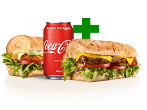 2 Subs (15cm) Favoritos + Bebida