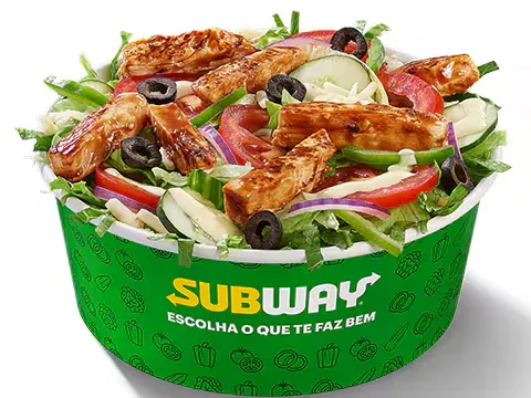 Salada Frango Teriyaki + Molho Parmesão